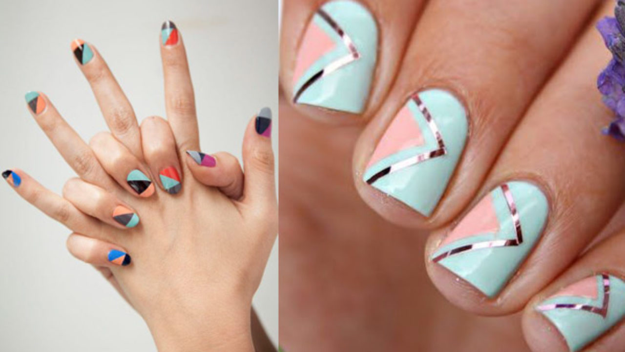 12 nailart geométricos que querrás llevar en tus uñas