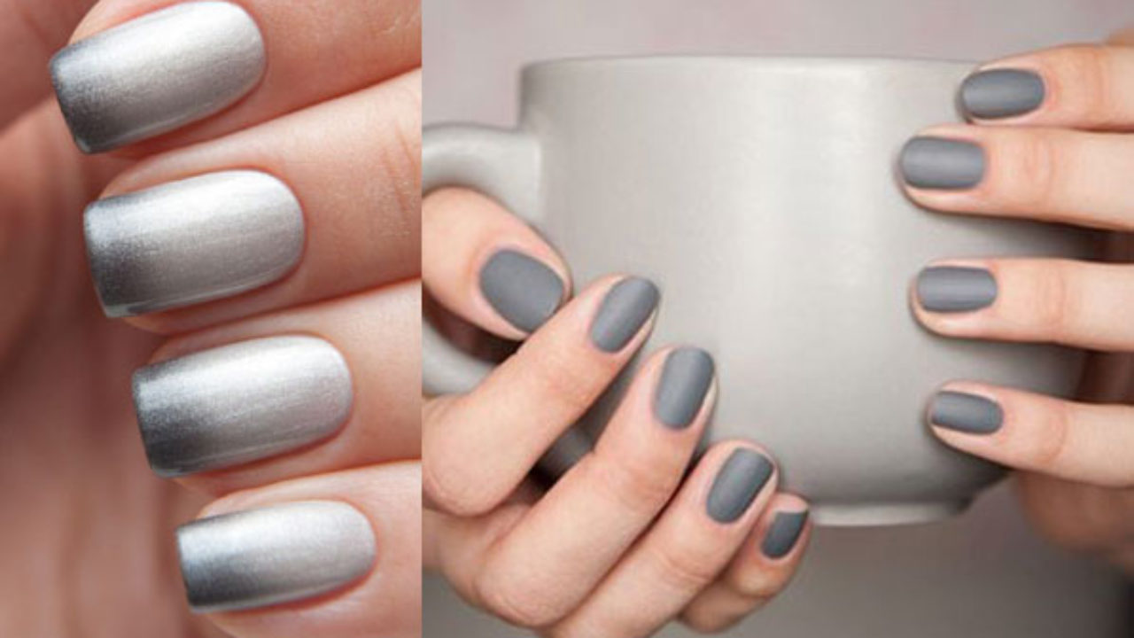 Uñas acrílico color gris 5 diseños elegantes y bonitos para lucir en la  oficina  Panorama