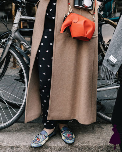 Street Style de Milan Mocasines Gucci