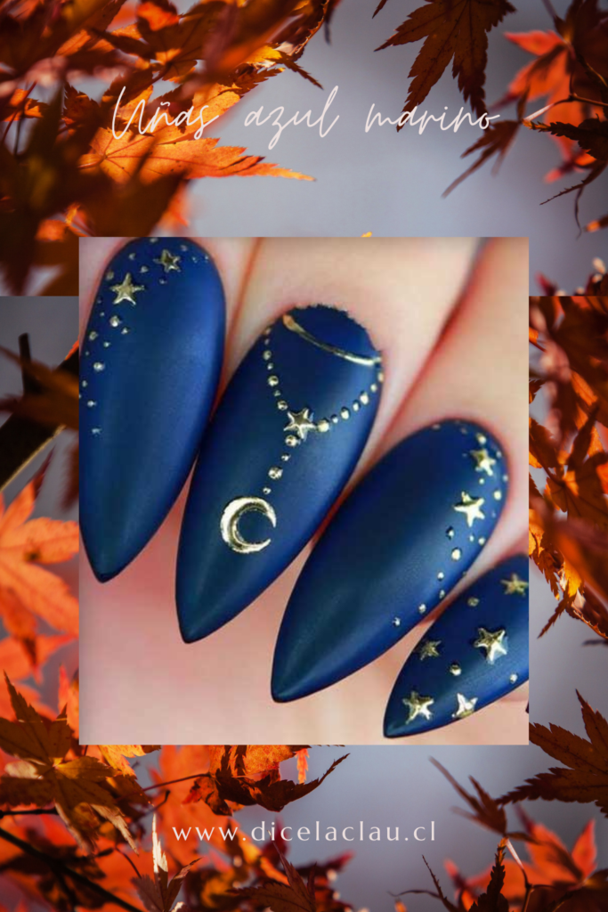 Uñas azul marino o Classic Blue para este otoño ¡te encantarán!