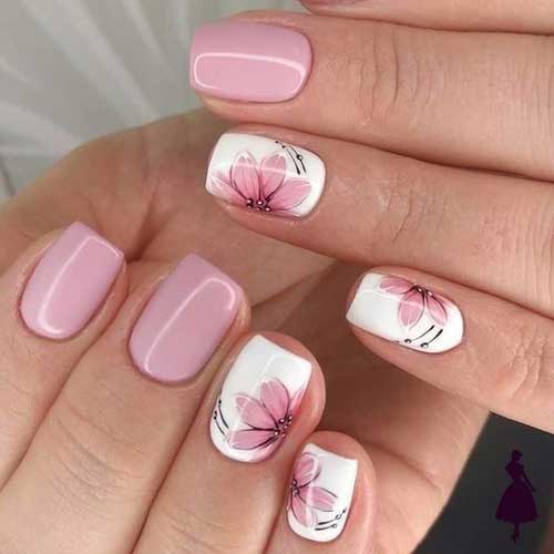 Diseños de uñas florales