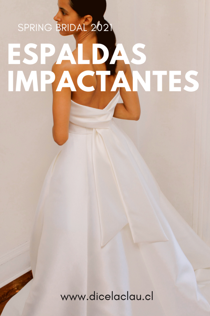 Espaldas impactantes en vestidos de novia